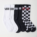 Kit de Meias Cano Alto Vans Classic Crew com 3 Pares - Foto 1