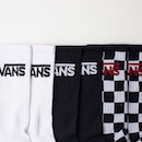 Kit de Meias Cano Alto Vans Classic Crew com 3 Pares - Foto 3