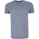 Camiseta Masculina New Balance Manga Curta Printed Run - Foto 1