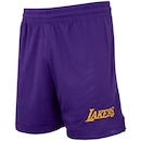 Bermuda do Los Angeles Lakers Nike Masculina Openhole Mesh SHR - Foto 1