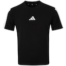 Camiseta Infantil adidas Manga Curta 3 Stripes - Foto 1
