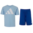 Conjunto Infantil adidas Big Logo Camiseta + Bermuda - Foto 1