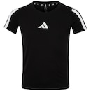 Camiseta Juvenil adidas Manga Curta 3 Stripes - Foto 1