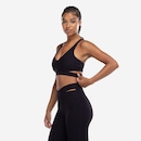 Top Fitness com Bojo Nike Baixa Sustentação Zenvy Rib Bra - Foto 4