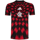 Camisa Pré-jogo do Flamengo 25 adidas Masculina - Foto 1