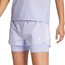 Short Feminino adidas Own The Run 2 em 1 - Foto 1