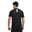 Camiseta Masculina adidas Manga Curta Own The Run 3 Listras - Foto 2