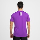 Camiseta Masculina adidas Manga Curta Own The Run 3 Listras - Foto 2