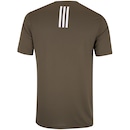 Camiseta Masculina adidas Manga Curta Own The Run 3 Listras - Foto 2