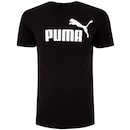 Camiseta Masculina Puma Manga Curta Essentials N01 Logo Tee - Foto 1