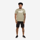 Camiseta Masculina Puma Manga Curta Essentials Logo Tee - Foto 4