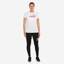 Camiseta Feminina Puma Manga Curta Essentials NO 1 Logo Tee S - Foto 4