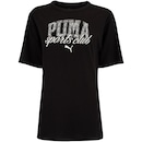 Camiseta Feminina Puma Manga Curta Class Relaxed - Foto 1