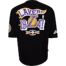 Camiseta do Los Angeles Lakers NBA Masculina N0527 Pennant - Foto 2