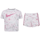 Conjunto Infantil Nike Color Block Girls Camiseta + Short - Foto 1