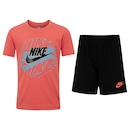 Conjunto Infantil Nike On The Move Camiseta + Bermuda - Foto 1