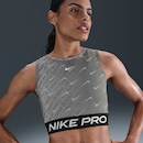 Top Nike Dri-fit Pro Crop Tank All Over Print Adulto - Foto 2