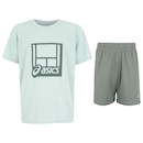 Conjunto Infantil ASICS Camiseta + Bermuda - Foto 1