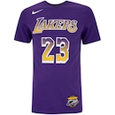 Camiseta Nike LeBron James Los Angeles Lakers Masculina - Foto 1
