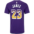 Camiseta Nike LeBron James Los Angeles Lakers Masculina - Foto 2