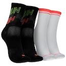 Kit de Meias Esportiva Oxer Cano Médio Adulto 2 Pares - Foto 1