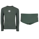 Conjunto Infantil Oxer Camiseta Manga Longa + Sunga com Proteção UV Menino - Foto 1