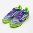 Chuteira Society Júnior adidas F50 Club - Foto 4