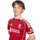 Camisa do Liverpool I 25/26 Torcedor adidas Juvenil - Foto 7