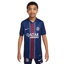 Camisa do Paris Saint-Germain I 25/26 Torcedor Nike Infantil - Foto 1