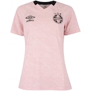 Camisa do Grêmio 25/26 Torcedor Outubro Rosa Umbro Feminina - Foto 2