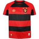 Camisa do Sport Club do Recife I 25/26 Torcedor Umbro Juvenil - Foto 1