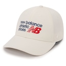 Boné Adulto New Balance 6 Panel Athletics Aba Curva - Foto 1