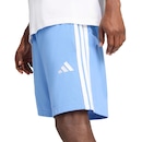 Bermuda adidas Malha Simples Essentials Três Listras Masculina - Foto 4