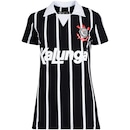 Camisa Polo do Corinthians Retrô Kalunga Feminina - Foto 1