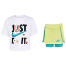 Conjunto Infantil Nike Just Believe Camiseta + Short-Saia - Foto 1