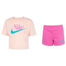 Conjunto Infantil Nike Wild Flow Camiseta + Short - Foto 1