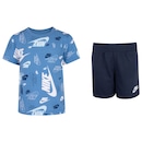 Conjunto Infantil Nike Sweat Camiseta + Bermuda - Foto 1