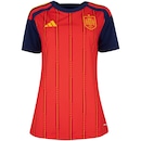 Camisa Seleção Espanha I 25/26 Torcedor adidas Feminina - Foto 1
