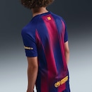 Camisa Barcelona I 25/26 Torcedor Pro Nike Infantil - Foto 2