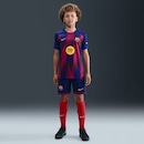 Camisa Barcelona I 25/26 Torcedor Pro Nike Infantil - Foto 4
