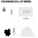 Barraca de Camping Nautika Iglu Colorado GT com Sobreteto Completo - 5/6 Pessoas - Foto 5