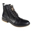 Bota Coturno BM Brasil em Couro com Zíper e Palmilha Gel 651BM1 - Masculina - Foto 1