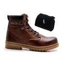 Bota Adventure Azimute Pedra em Couro - Masculina + Meia Lupo - Adulto - Foto 5