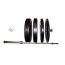 Kit de Treino Funcional Slade Fitness: Anilhas + Barra Olímpica - 1,80 metros - Foto 1