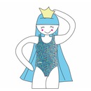 Maiô para Natação Swim Colors Oncinha Azul - Infantil - Foto 3