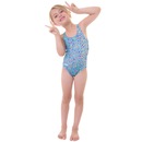 Maiô para Natação Swim Colors Oncinha Azul - Infantil - Foto 1