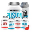 Kit Whey Fusion Protein BRN Foods - Chocolate - 900g + BCAA + Chromo-Q + ZMA + Porta Cápsulas - Foto 1