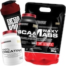 Kit Waxy Mass Bodybuilders - Baunilha - 3kg + BCAA+ Creatina 100g + Coqueteleira - Foto 1