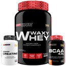 Kit Waxy Whey 900g Chocolate + BCAA + Creatina - Bodybuilders - Foto 1