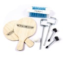 Jogo de Ping Pong Procópio Standart Madeira: 2 Raquetes + Rede + Bolinha - Foto 2